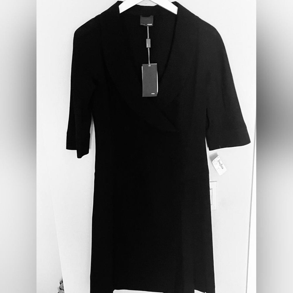 NWT Fendi Black Dress. Size EU 42 - Picture 5 of 7